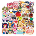 100Pcs NS Game Animal Crossing Cartoon Decorative Stickers for Laptop Waterproof Vinyl Cute Sticker