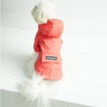 Fashion Dog Stylish Four Season Polyester Print Raincoat Size Optional M Clear