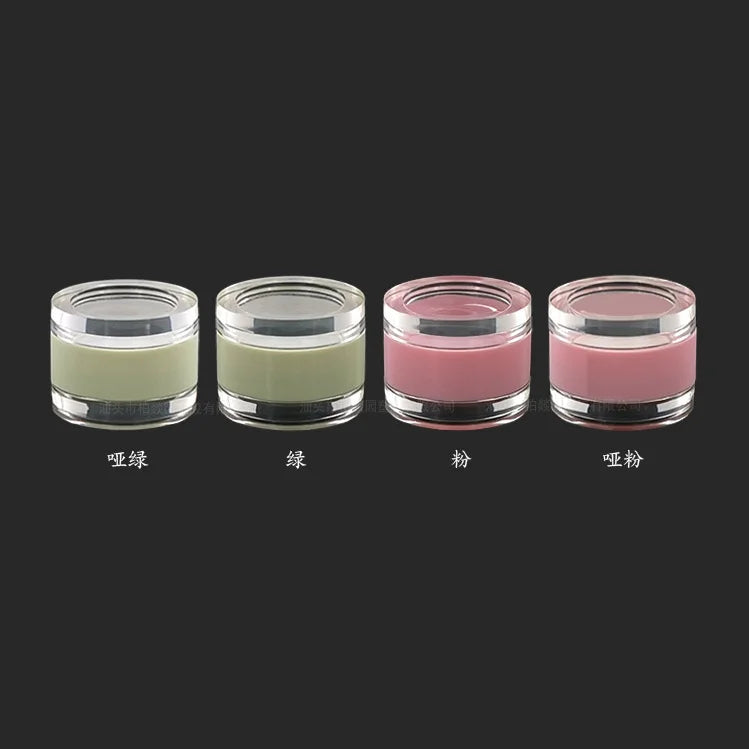 5g Double-layer Frosted and Glossy Lip Film Lip Mask Balm Bottle Jar 5g*2 Double Head Eyeliner Eye Cream Container