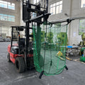 XUDONG Manufacturer Customized Strong HDPE Mesh Bag Closed Bottom Big Firewood Packaging Green/Orange Logo Printing