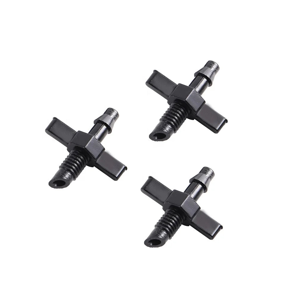 1/4" Barb Straight Hose Plastic Connector With 6mm Male Thread for Garden Irrigation