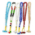 33Pcs 10mm Crystal Islamic Glass Prayer Beads Worship Muslim Prayer Praise Beads Trendy Gifts