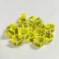 2025 Factory 10mm Colorful Plastic Open Chicken Foot Rings Pigeon Band Live Canary Bird Foot Rings Customized with Number