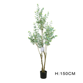 150cm 5FT Plastic Artificial Plant Manufacturer High Simulation Zamioculcas Zamiifolia Fake Money Tree for Home & Garden Decor