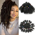 Springy Afro Twist Hair 12Inch Synthetic Pre-Separated Afro Kinky Twist Crochet Hair Extensions for Faux Locs Marley Hair Braids