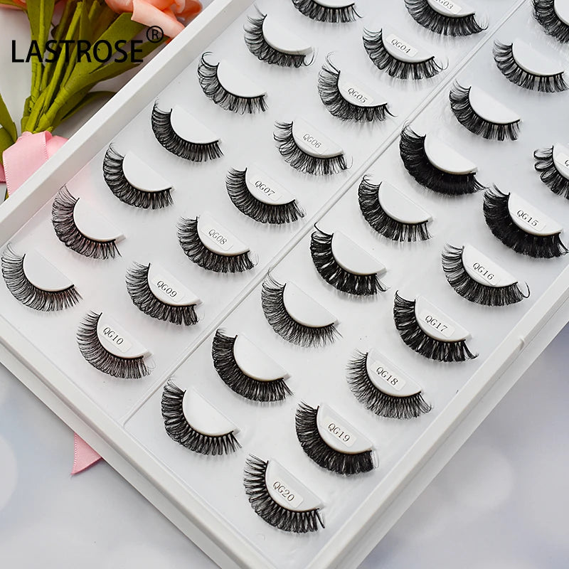 2023 D Curl Russian Volume Strip Lashes Premium Tresluces Vegan False Eyelash Wholesale Vendor 3d 6d Silk Faux Mink Eyelash