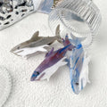 New Arrival Cartoon Marine Animal Acetate Hair Claw Big Size Shark Shape Hair Claw for Summer Unique Sea Animal Hair Claw