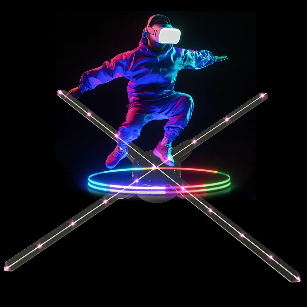 Eye-Catching Holographic Fan Projector Designed for Dynamic Event Marketing With Real-Time Updates