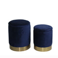 Creative Paper Tube Storage Stool Necessities Round Velvet Ottoman Chair
