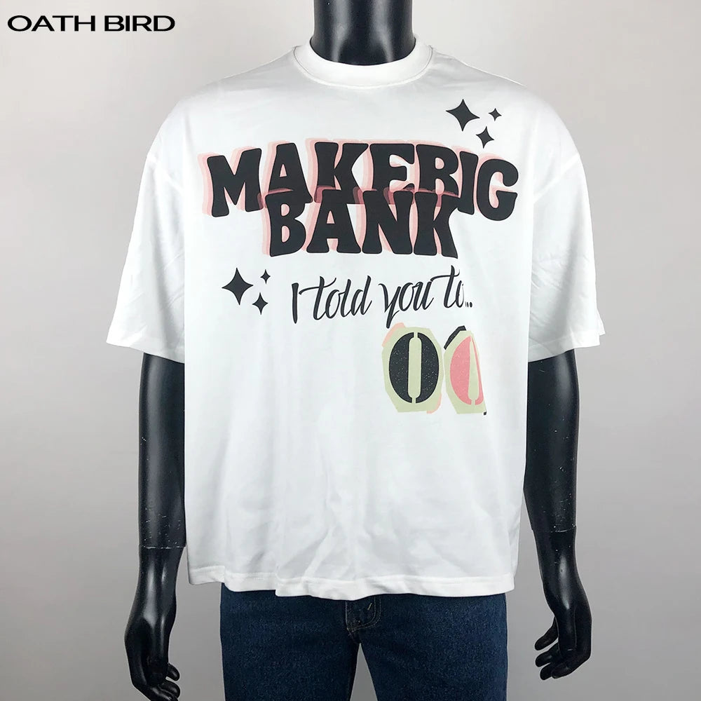 Custom Your Own Brand T Shirts DTG Printing 100% Cotton Loose Fit Drop Shoulder Heavyweight T-shirt Oversized Men's Boxy T Shirt