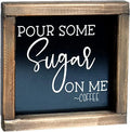 JUNJI Wooden Letters Coffee Wood Box Sign Wall Hanging for Coffee Shop bar Wall Decor