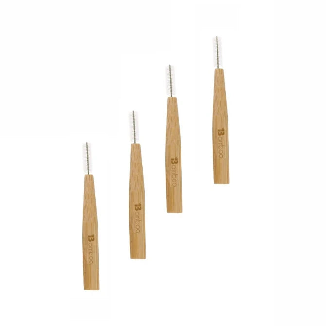 Zero Waste Organic Toothpicks With Brush Bamboo Interdental Brush