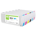 OCBESTJET Remanufactured Latex Ink 775ml Cartridge 831 for HP Latex 310/330/360/365 Printer with Imported Chips