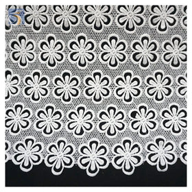 Guangzhou Wholesale Price Reasonable Price Latest African Water Soluble Polyester Lace Fabric for Nigerian Bridal