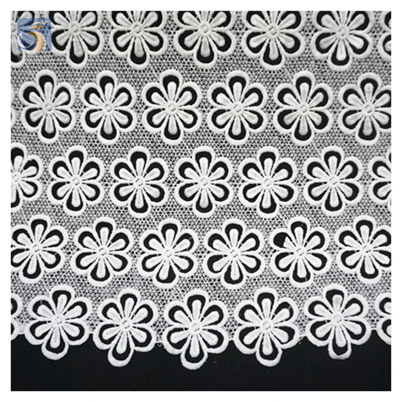 Guangzhou Wholesale Price Reasonable Price Latest African Water Soluble Polyester Lace Fabric for Nigerian Bridal