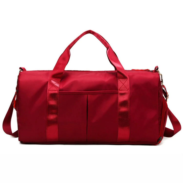 Fashion Portable Waterproof Nylon Zipper Light Weight Large Capacity Unisex Overnight Travel Duffel Bag