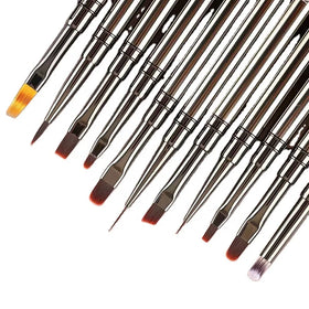 6/9/15/20mm Gel Nail Brush Polish Painting Brush Drawing Nail Art Brush Pen Minuteness Nail Accessories