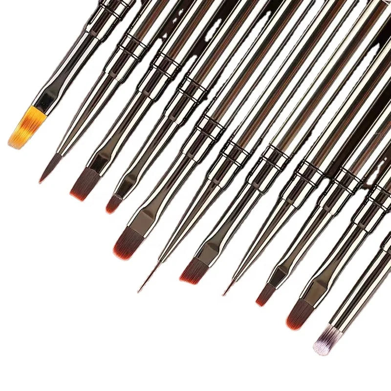 6/9/15/20mm Gel Nail Brush Polish Painting Brush Drawing Nail Art Brush Pen Minuteness Nail Accessories
