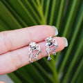 G685 Animal Punk Stud Earrings Piercing Female Jewelry Frog Earrings