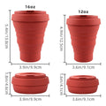 Denim Blue 12oz 354ml Reusable To-Go Travel Cup Direct Drinking with Retractable Foldable Silicone Straw for Boiling Water