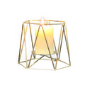 Nordic Luxury Crystal Candlestick Metal Hollow Decorative Candle Holders for Home Decoration for Valentine's Day Gifts
