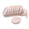 SBelle 3.15 Inch Loose Mineral Body Powder Puff Customizable with Strap Pure Cotton Blending Foundation for Cosmetics