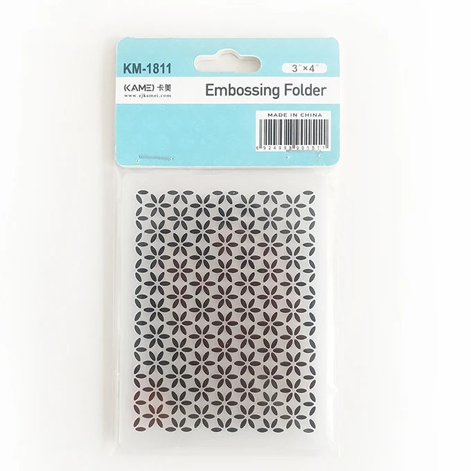 KM-1811 Mini Size 3x6" Handmade Paper Embossing Folder with Customized Designs Works with Cutting and Embossing Machines MegaBDM