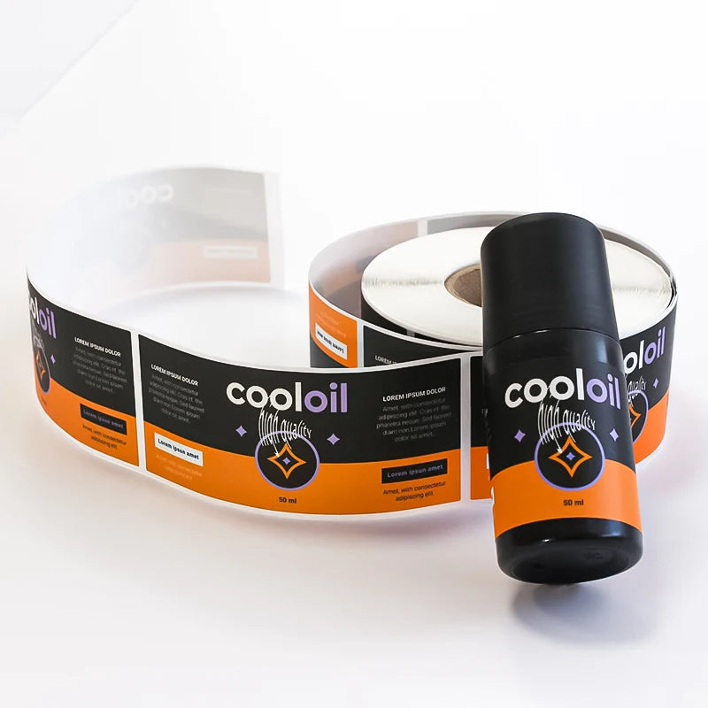 Custom Adhesive Sample Cosmetic Bottle Labels Printing Sticker