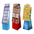 Custom Corrugated Cardboard Display Stand for Hat Skirt Umbrella Floor Display Rack