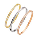 Direct Selling Classic Style Plated Stainless Steel Cubic Zirconia Pendant Bracelet Wedding Party Gift for Men and Women Adults