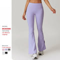 Wholesale Custom Logo Tight Hip-Lifting Flared Wide-Leg Pants Running Sports Leggings High Waisted Fitness Yoga Pants for Women