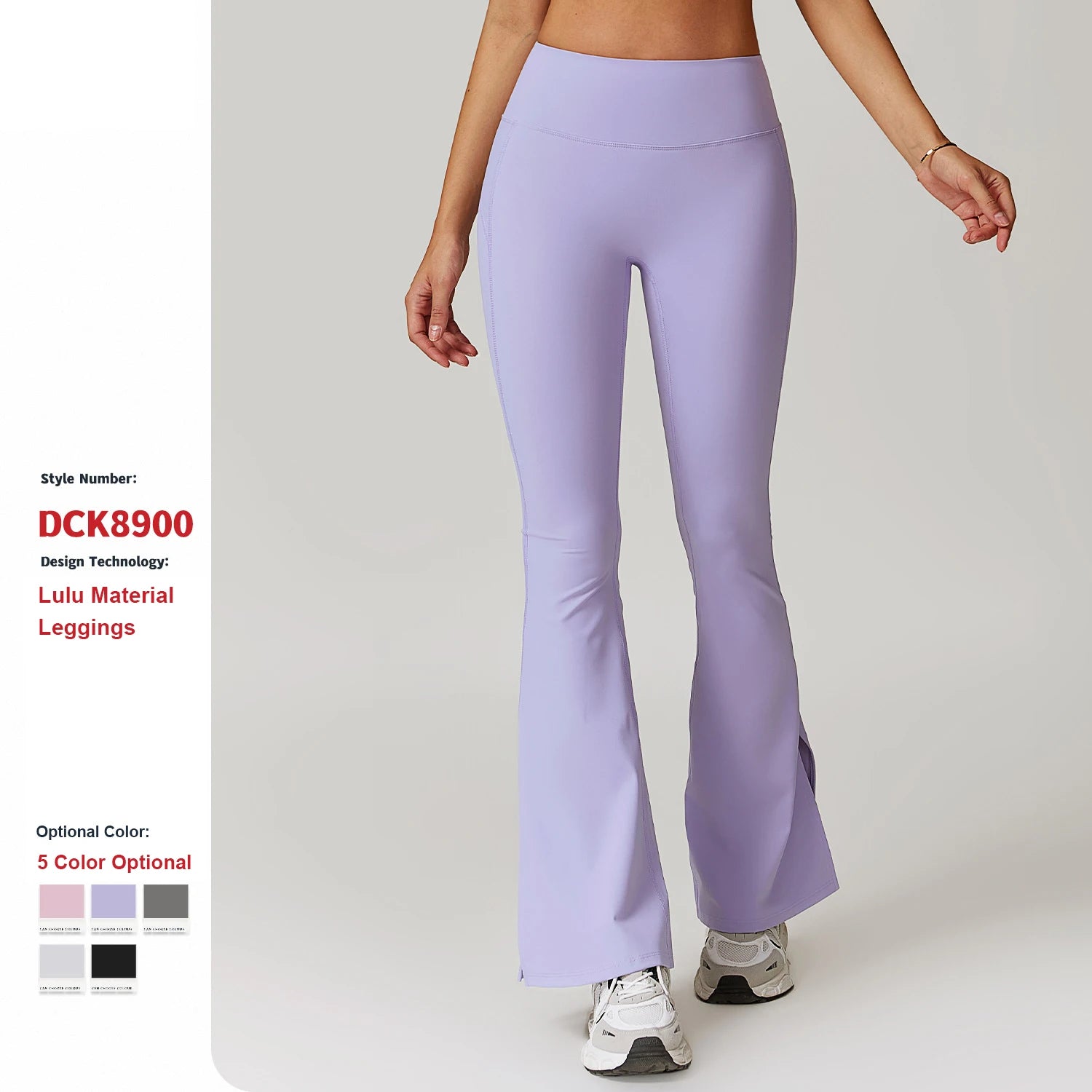 Wholesale Custom Logo Tight Hip-Lifting Flared Wide-Leg Pants Running Sports Leggings High Waisted Fitness Yoga Pants for Women