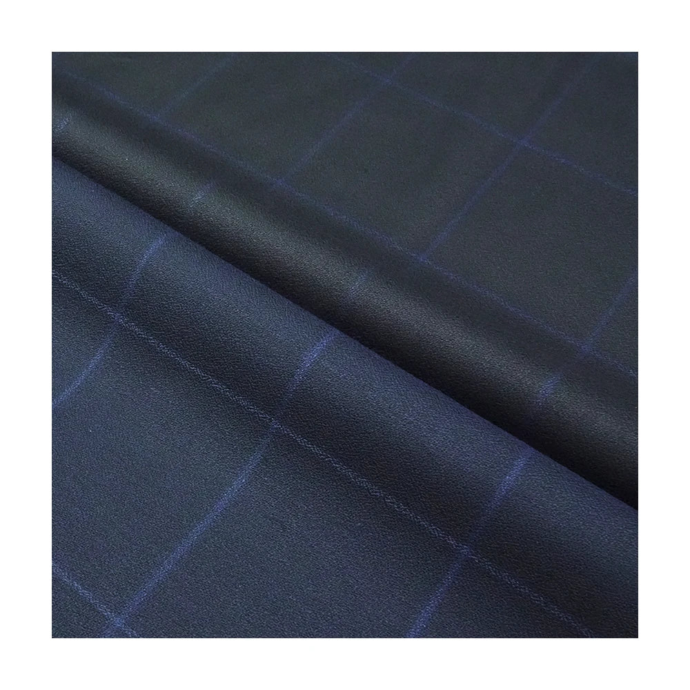 Factory Price RTS 70% Wool 30% Polyester Organic Woven Worsted Fabric Yarn Dyed Pattern for Men's Suits & Jackets