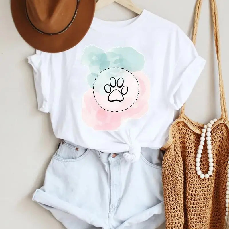 Custom Plus Size Women's Clothing Graphic t Shirts Cropped Top Aesthetic Oversized Cotton Tee Girl Lady Galer Designer Tee Shirt