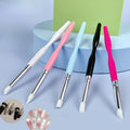 Macaron-colored 5pcs Set Silicone Pen Soft-tipped Embossing Chalk Rubbing Nail Art Construction Carving Indentation Pen