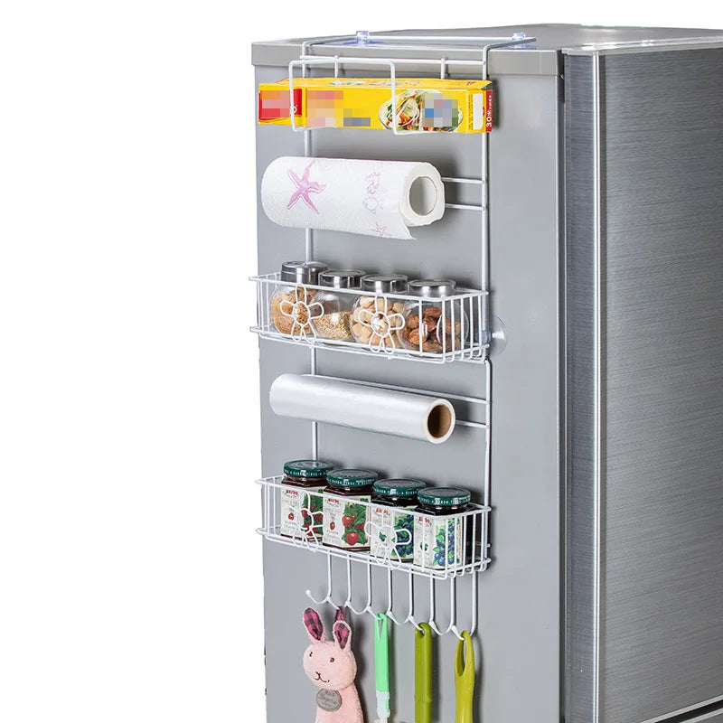Large Suction Cup Refrigerator Spice Rack Refrigerator Racks Refrigerator Hanging Shelf