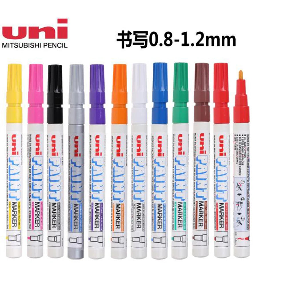 Uni-Ball Paint Marker Multi Surface Marking Pen (PX-21) Line Width 0.8-1.2mm Uni-Paint Oil Based Paint Marker