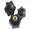M5 M6 M8 M10 Plum Hand Tighten Nuts Handle Thread Star Mechanical Black Thumb Nuts Clamping Knob Manual Nuts