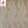 HY2985 High Quality Nigeria 3D Luxury Beaded Sequins Lace Fabric for Evening Dresses