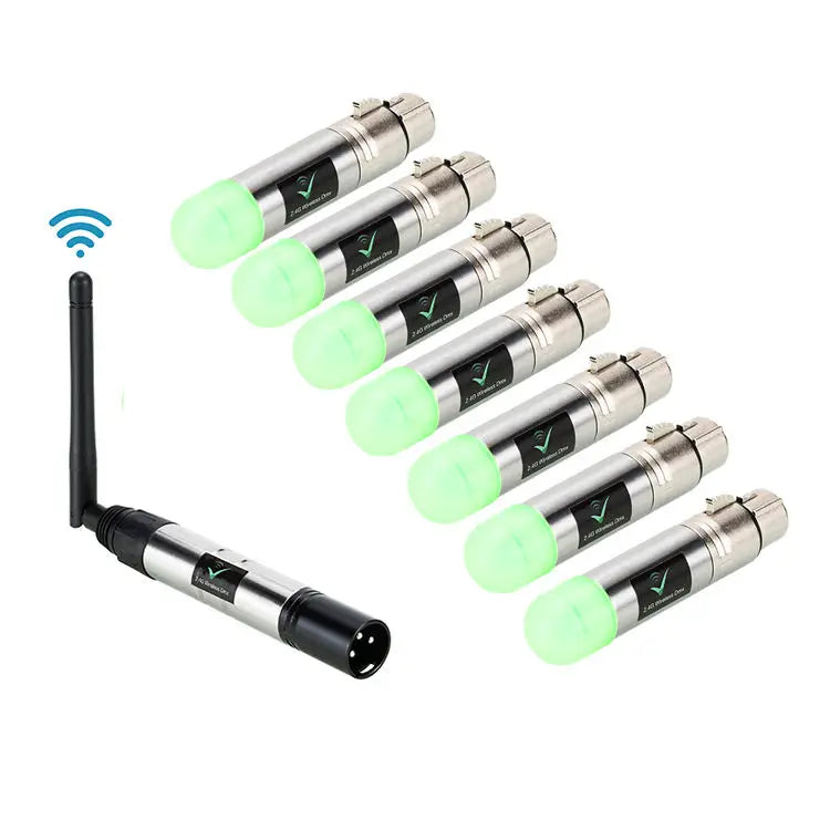 Factory Price 2.4G Stage Lights Transmitter Dmx512 Wireless Receiver Connector