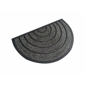 Customized Modern Door Mat Embossed Design Welcome Rubber Doormat Washable Cut Pile Grass Pattern Novelty Loop Pile Technique