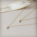 2025 Newest Women Choker Necklace Wholesale Tiny Freshwater Pearl Charm Thin Gold Chain