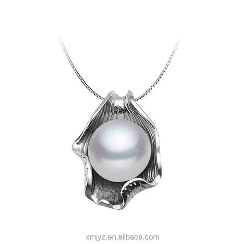 Certified Aliexpress Wish Hot Sale 925 Silver Pearl Clamshell Pendant Freshwater Pearl Pendant Fashion