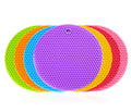 8mm Thickness Honeycomb Round Silicone Pot Holder