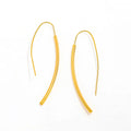 New Trendy 18K Gold Plated Geometric Hoop Earring Twisted Tassel Drop for Women for Parties Gifts Stainless Steel Wholesale
