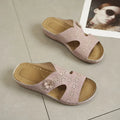 Women's Slope Heel Fish Mouth Slippers Lazy One Foot Stirrup Solid Colour Retro Trend Ladies Casual Shoes Women Beach Breathable