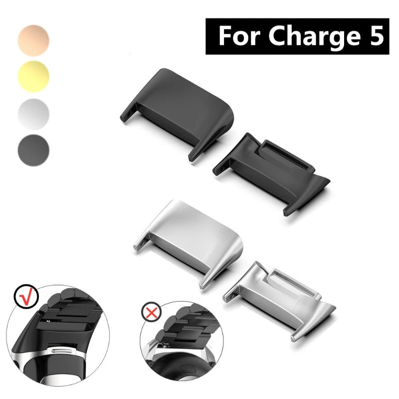 Watch Adapter for Fitbit Charge 5 Metal Connector Watch Band Accessories High Quality Watch Parts
