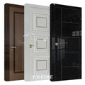 Canada High Gloss Interior Wooden Doors for Home Luxury Villa Room Doors Luxury White Internal Door
