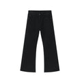 2025 Black Flared Jeans Men Casual Light Washed Jeans Clean Fit Black Flare Jeans