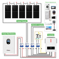 Solar Systems 15kw 30kw Complete Kit Home Solar 10kw Lifepo4 Battery Hybrid Power Invert Panel System for Home